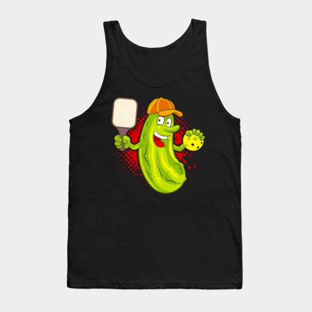 Pickleball Pickle Player Tank Top by E